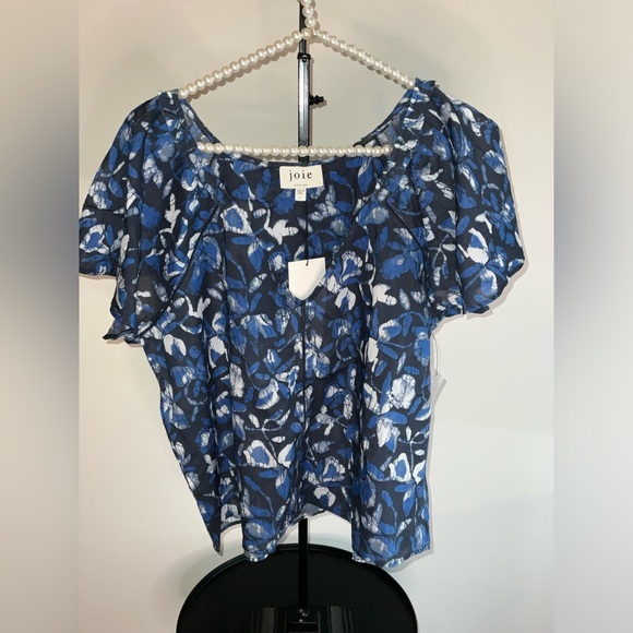 Joie Katya Short Sleeve Cotton Top in Size Large - NWT - 100% cotton - Picture 3 of 13